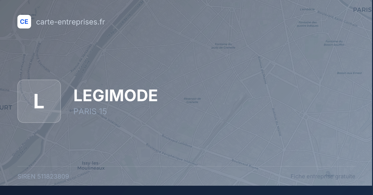 LEGIMODE — 511823809 — fiche entreprise