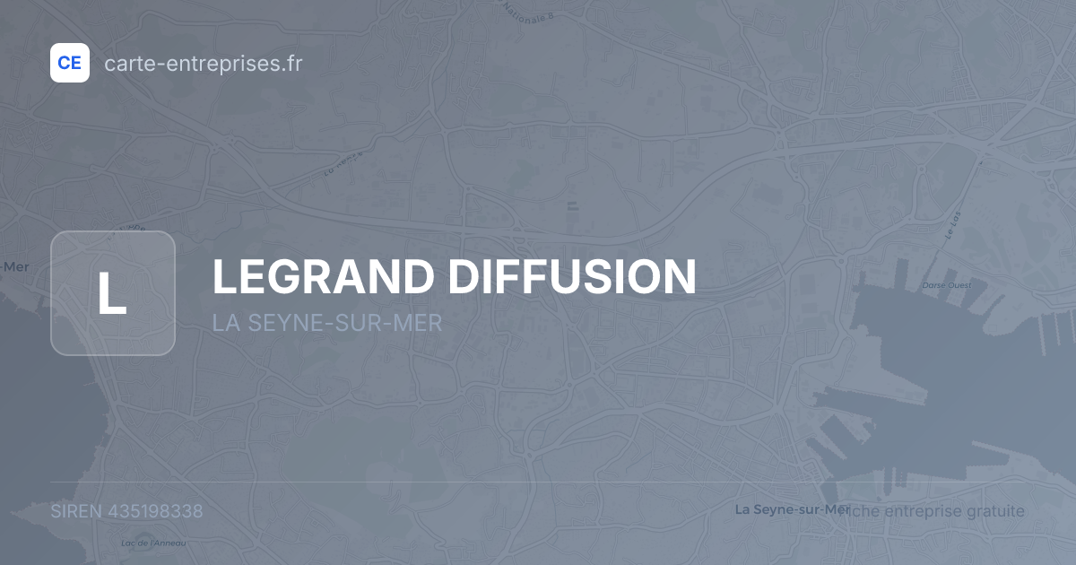 LEGRAND DIFFUSION — 435198338 — fiche entreprise