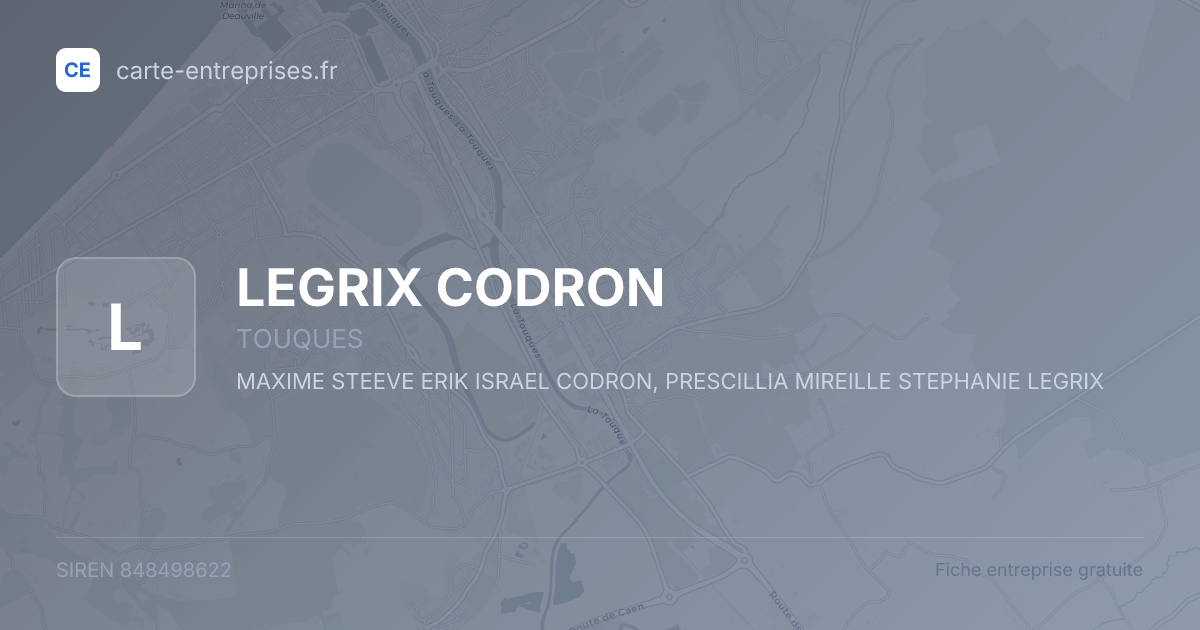 LEGRIX CODRON — 848498622 — fiche entreprise