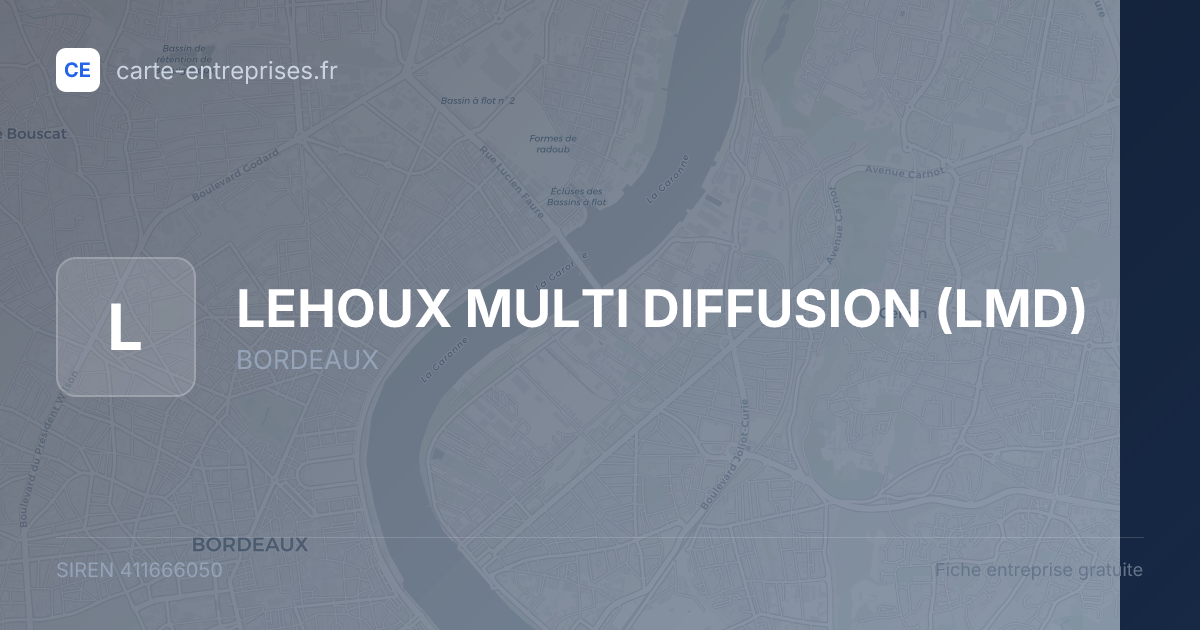 LEHOUX MULTI DIFFUSION (LMD) — 411666050 — fiche entreprise