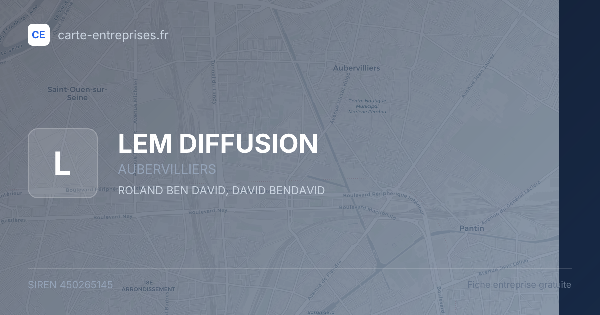 LEM DIFFUSION — 450265145 — fiche entreprise