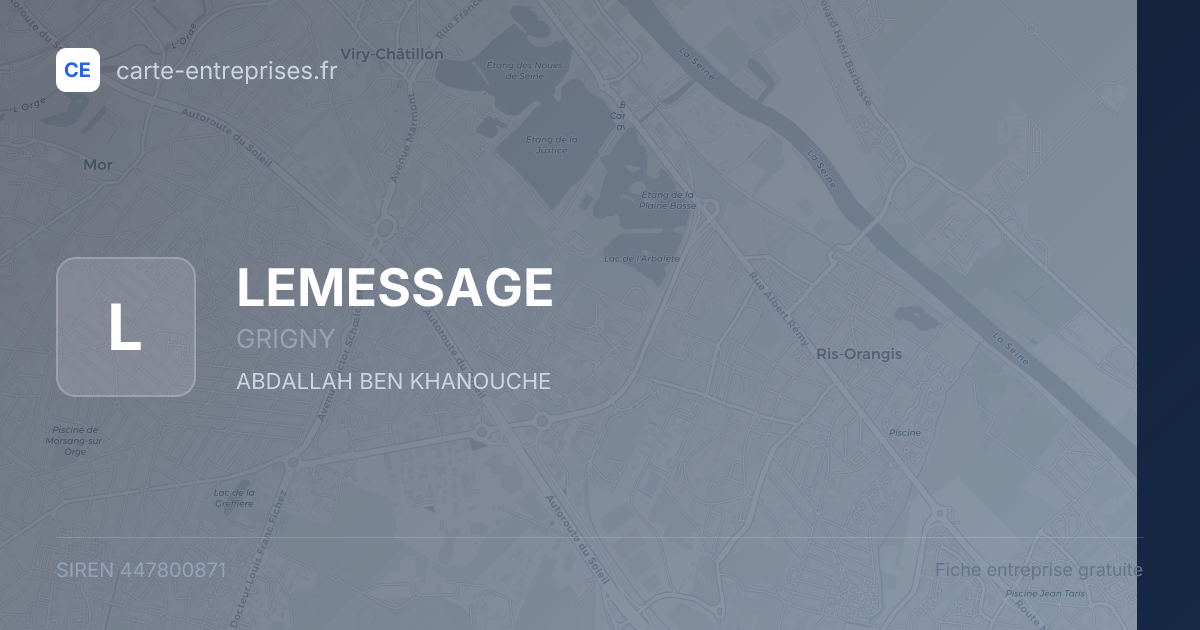 LEMESSAGE — 447800871 — fiche entreprise