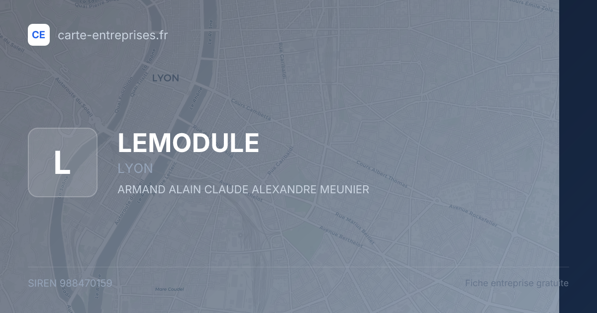 LEMODULE — 988470159 — fiche entreprise