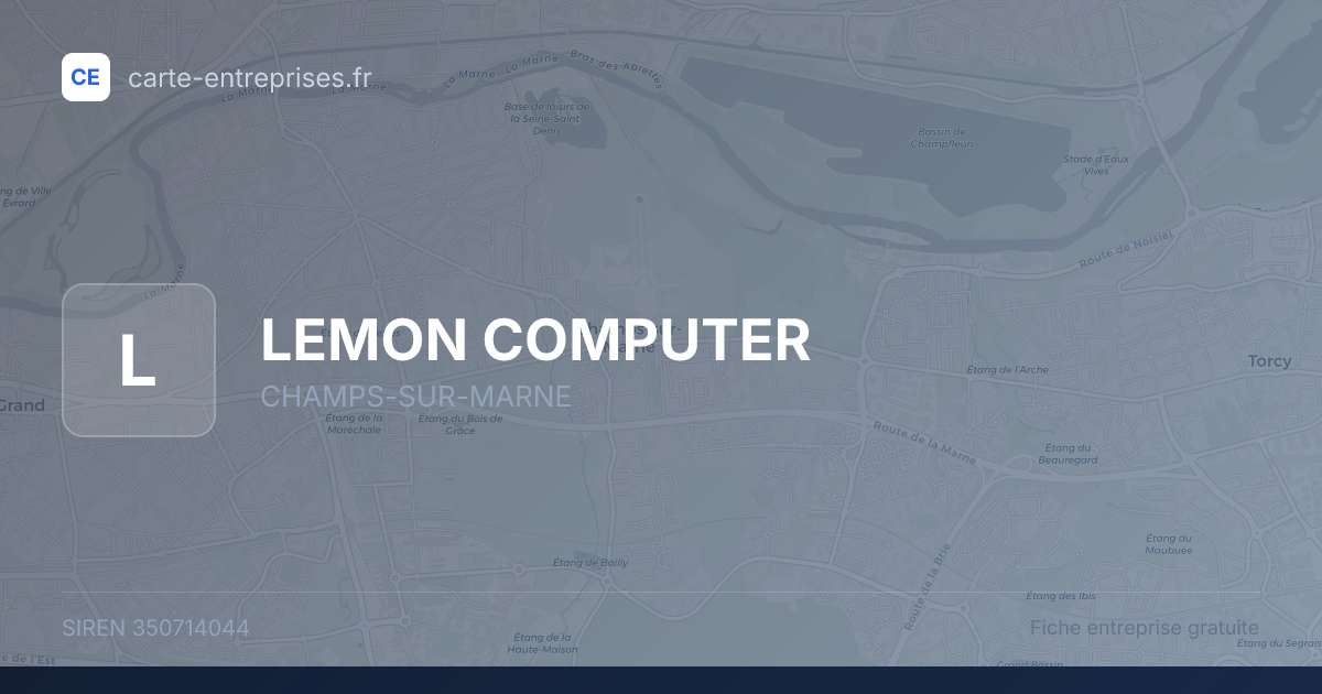 LEMON COMPUTER — 350714044 — fiche entreprise