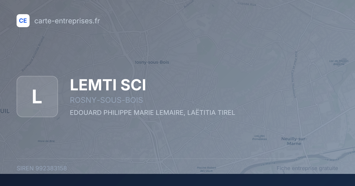 LEMTI SCI — 992383158 — fiche entreprise
