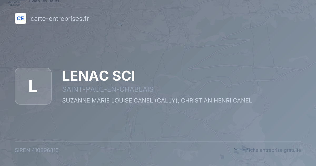 LENAC SCI — 410896815 — fiche entreprise