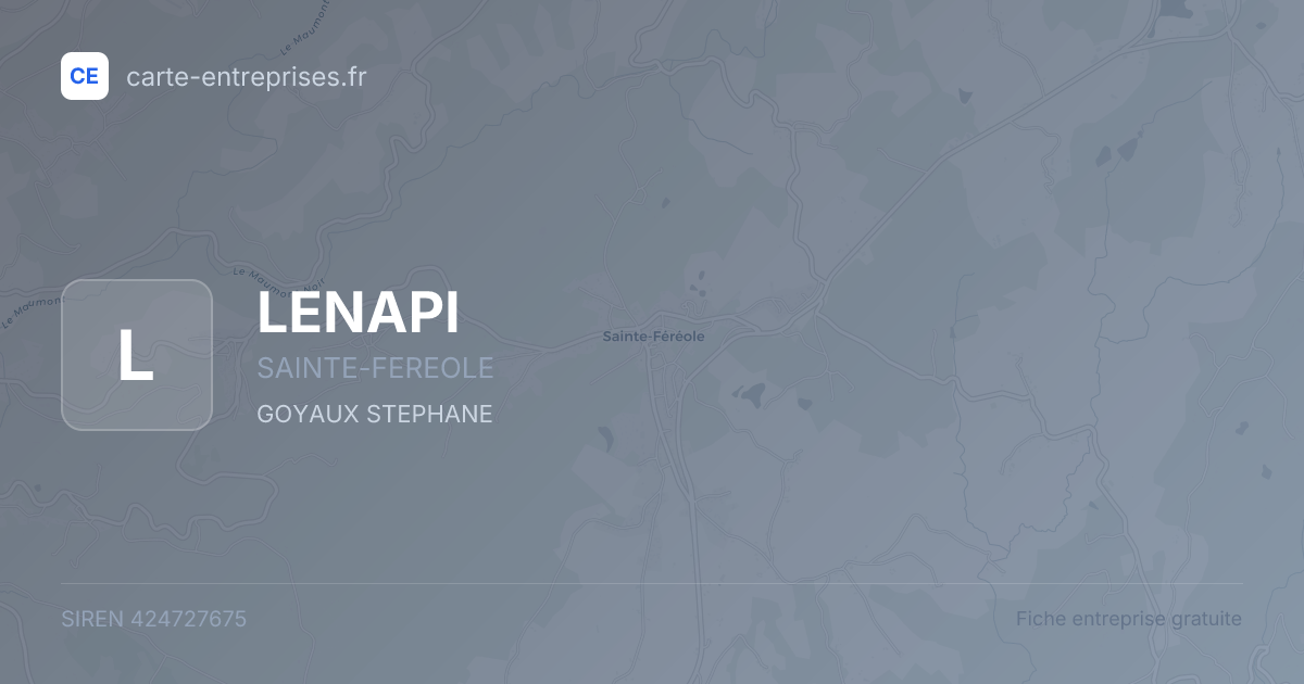 LENAPI — 424727675 — fiche entreprise