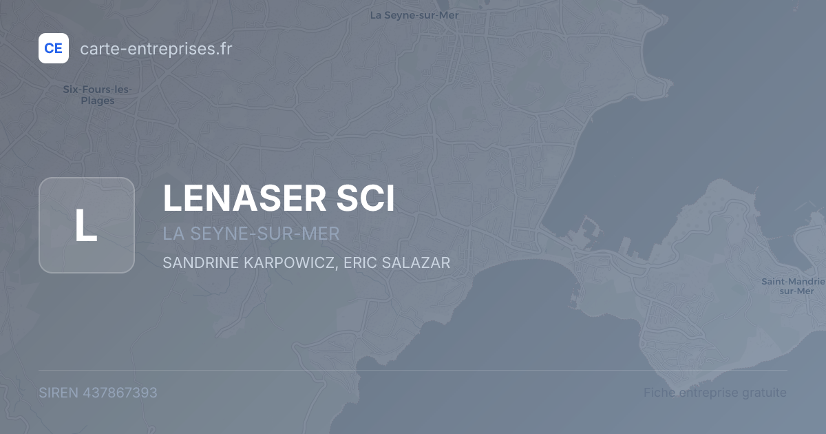 LENASER SCI — 437867393 — fiche entreprise