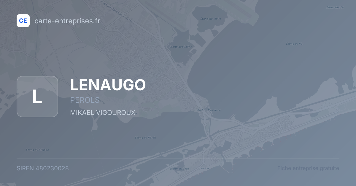 LENAUGO — 480230028 — fiche entreprise
