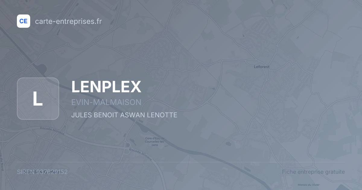 LENPLEX — 937629152 — fiche entreprise