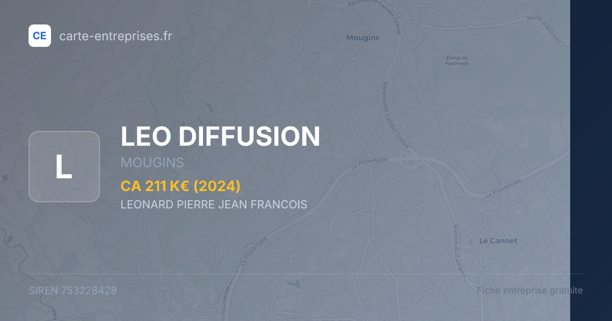LEO DIFFUSION — 753228428 — fiche entreprise