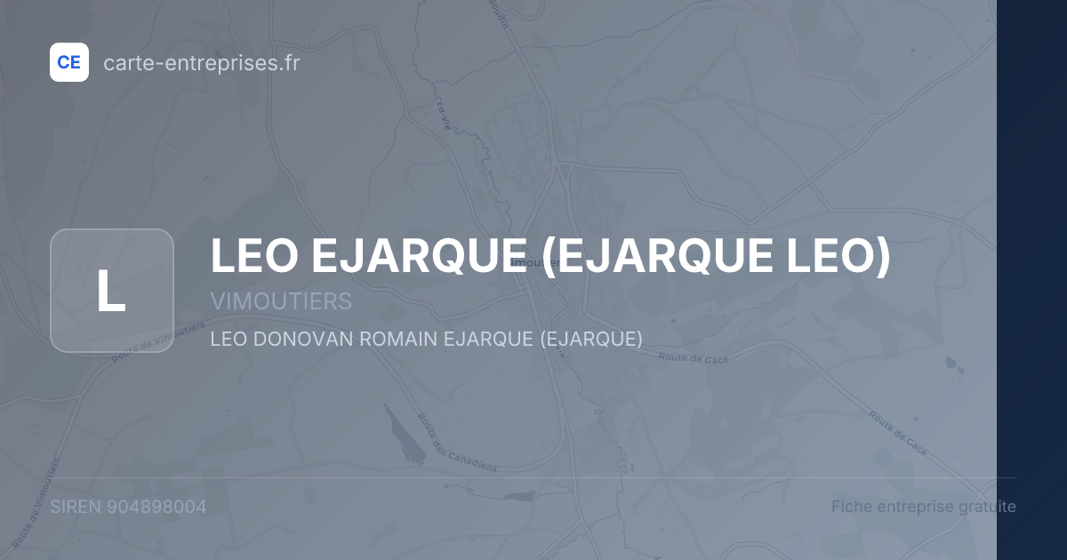 LEO EJARQUE (EJARQUE LEO) — 904898004 — fiche entreprise