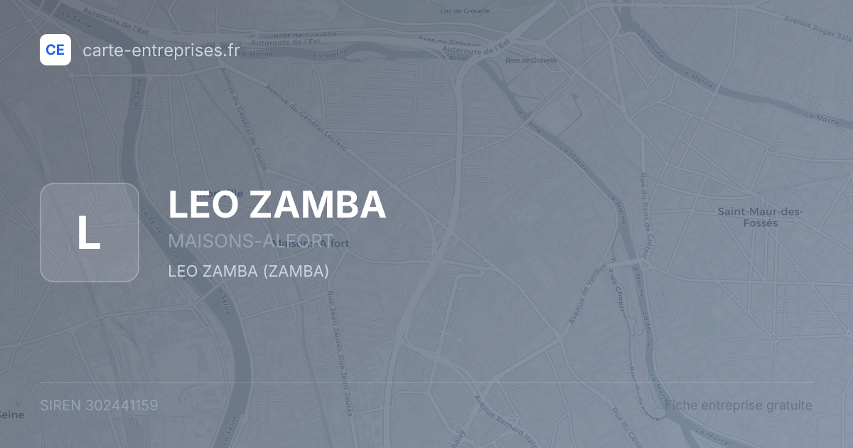 LEO ZAMBA — 302441159 — fiche entreprise