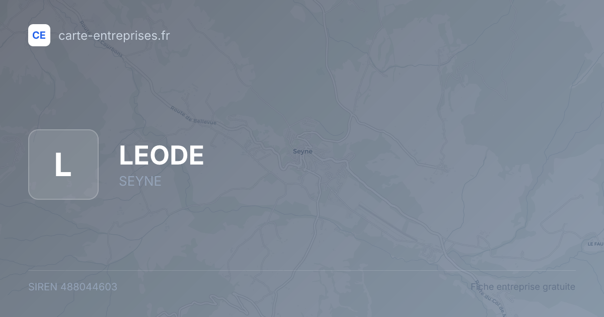 LEODE — 488044603 — fiche entreprise