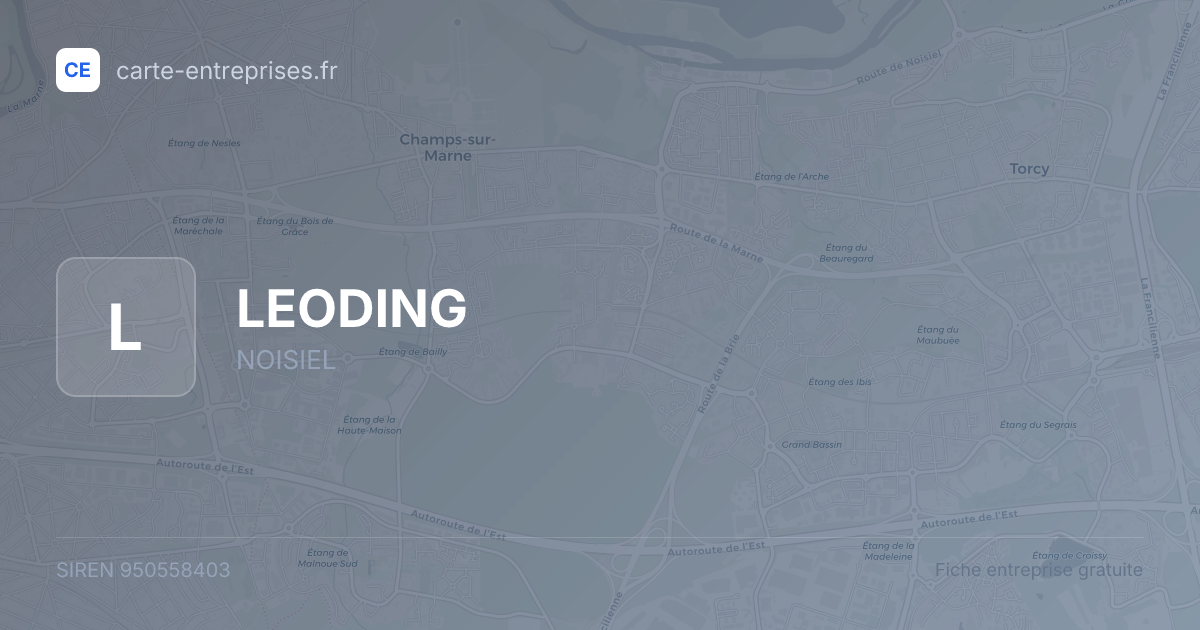 LEODING — 950558403 — fiche entreprise