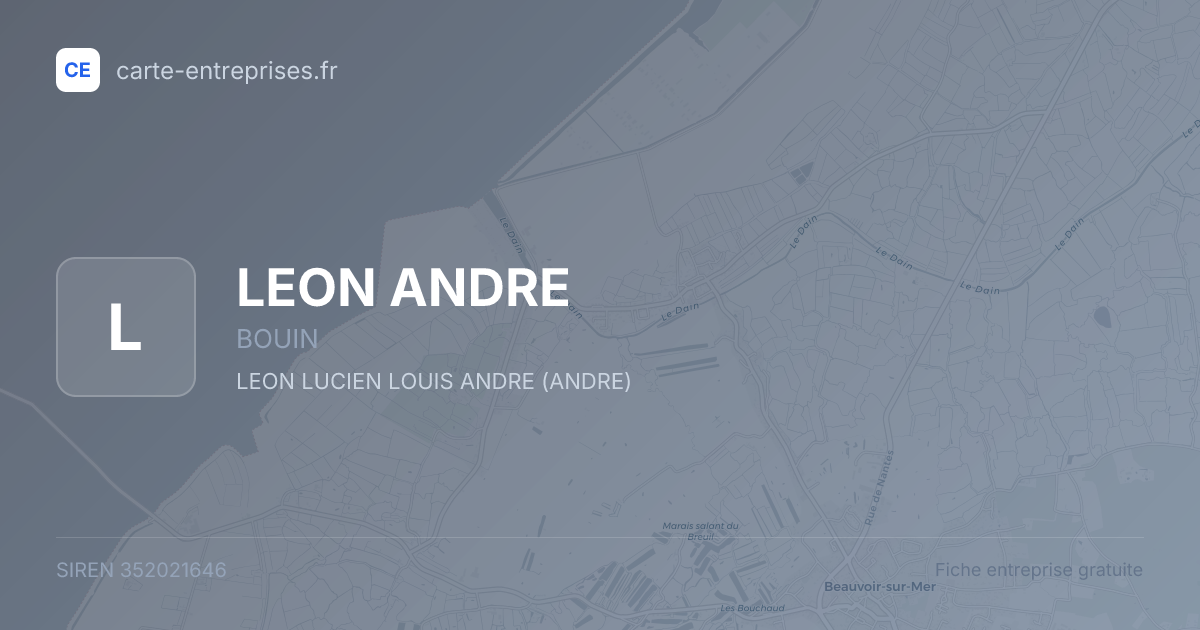 LEON ANDRE — 352021646 — fiche entreprise