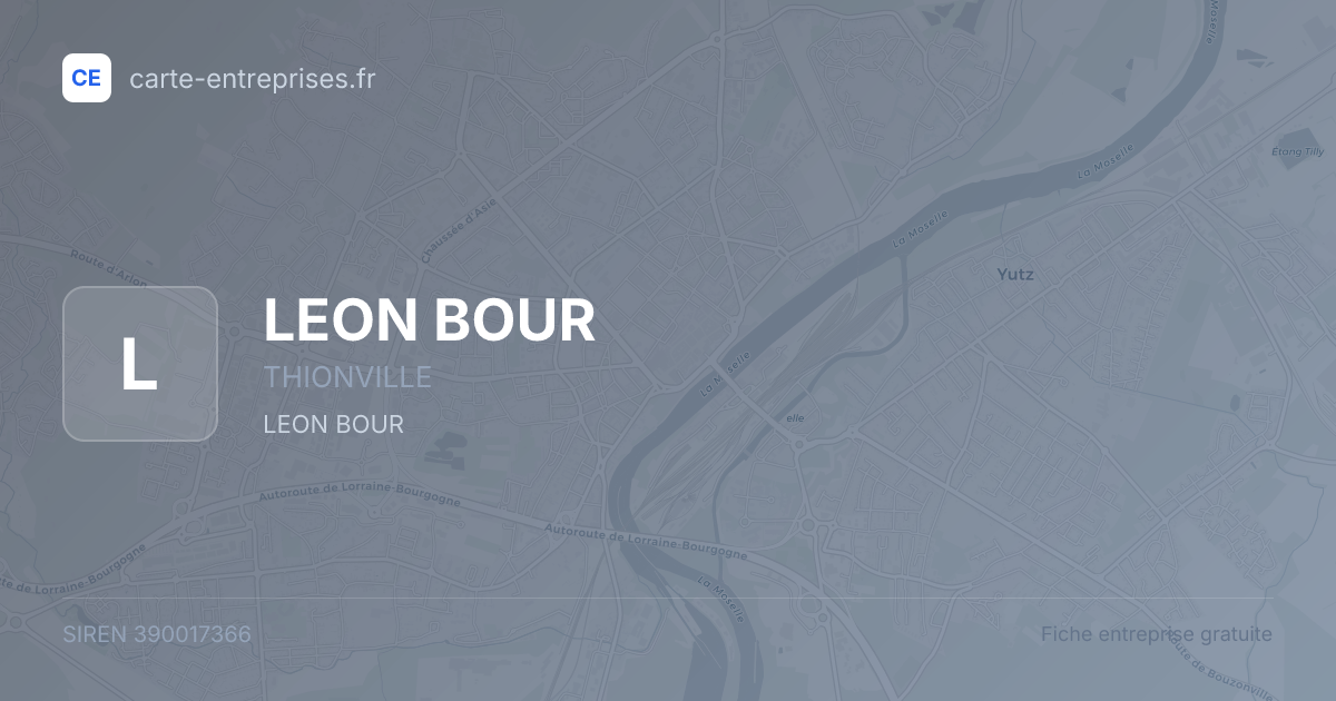 LEON BOUR — 390017366 — fiche entreprise