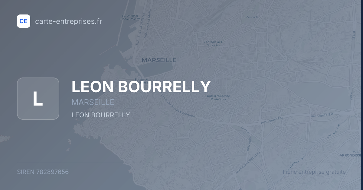 LEON BOURRELLY — 782897656 — fiche entreprise