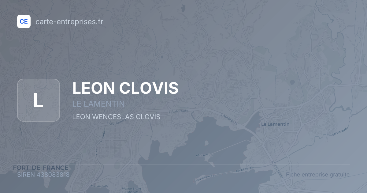LEON CLOVIS — 438083818 — fiche entreprise