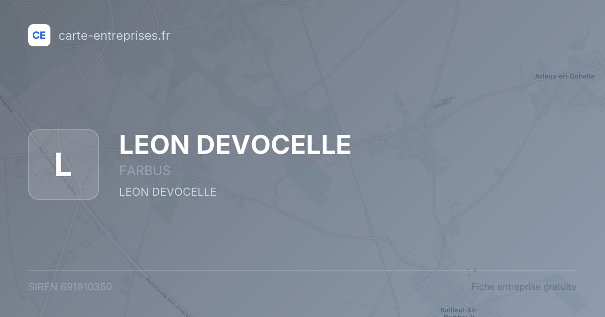 LEON DEVOCELLE — 691910350 — fiche entreprise
