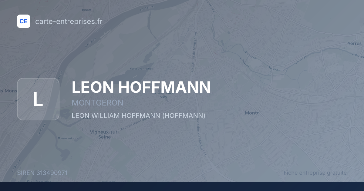 LEON HOFFMANN — 313490971 — fiche entreprise
