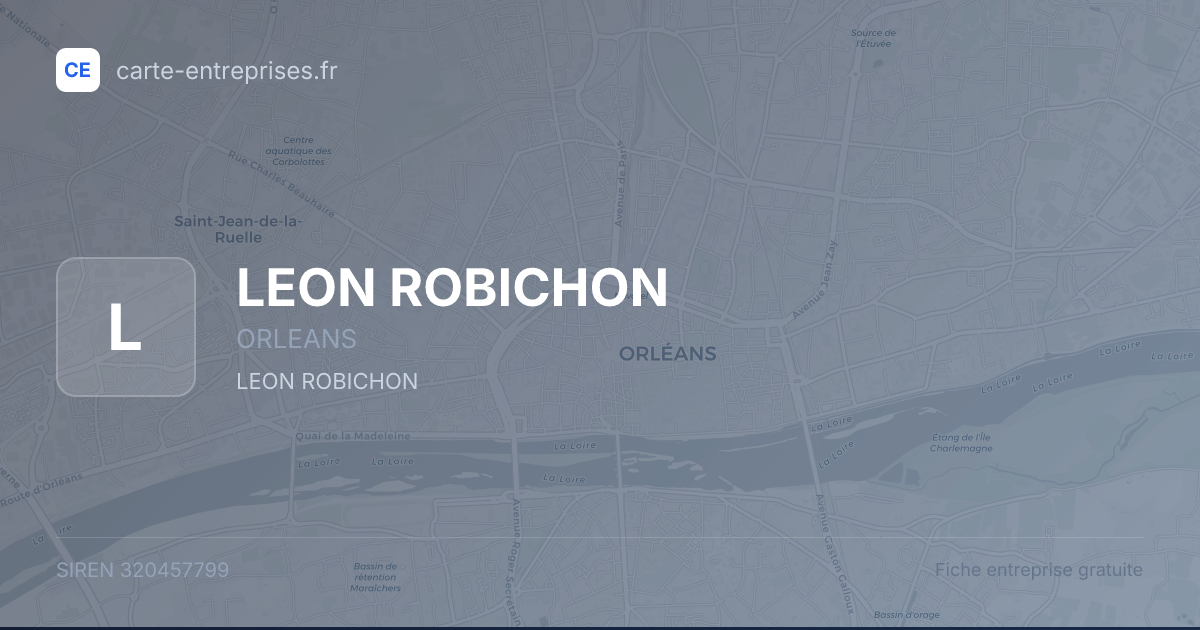 LEON ROBICHON — 320457799 — fiche entreprise