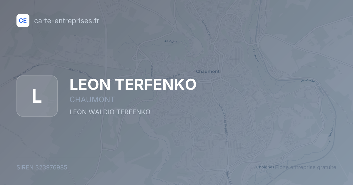 LEON TERFENKO — 323976985 — fiche entreprise
