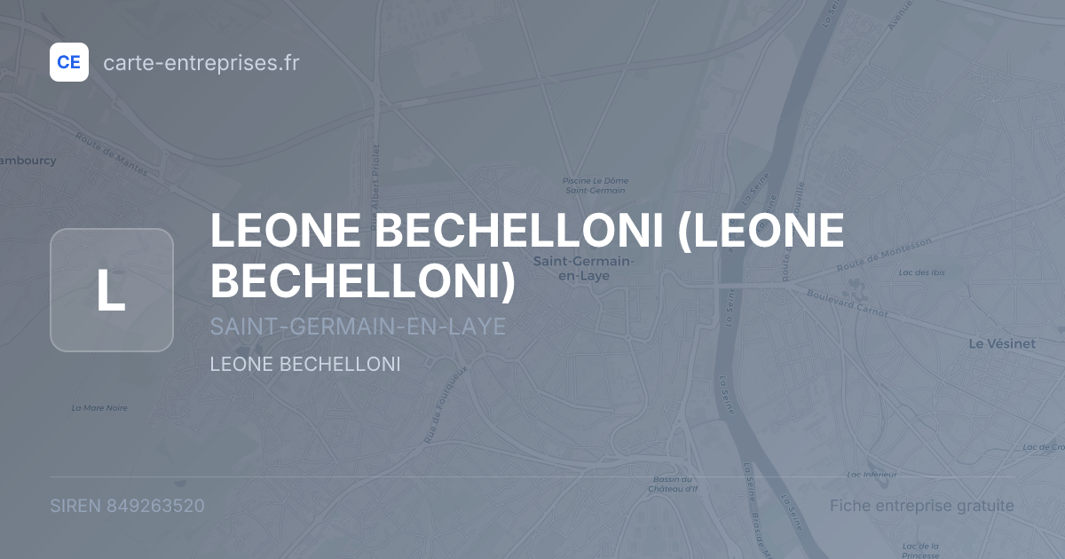 LEONE BECHELLONI — 849263520 — fiche entreprise
