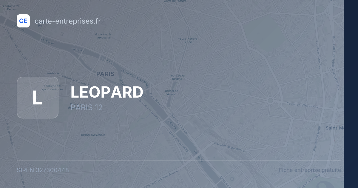 LEOPARD — 327300448 — fiche entreprise