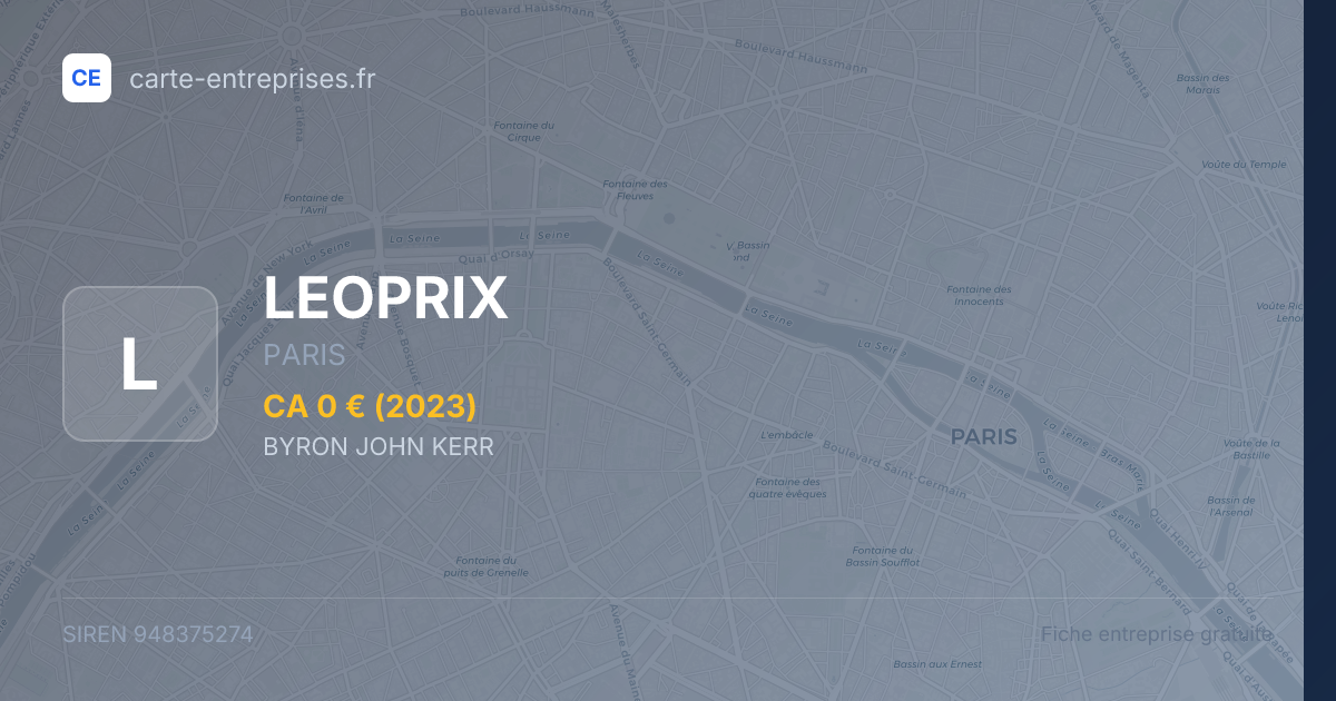 LEOPRIX — 948375274 — fiche entreprise