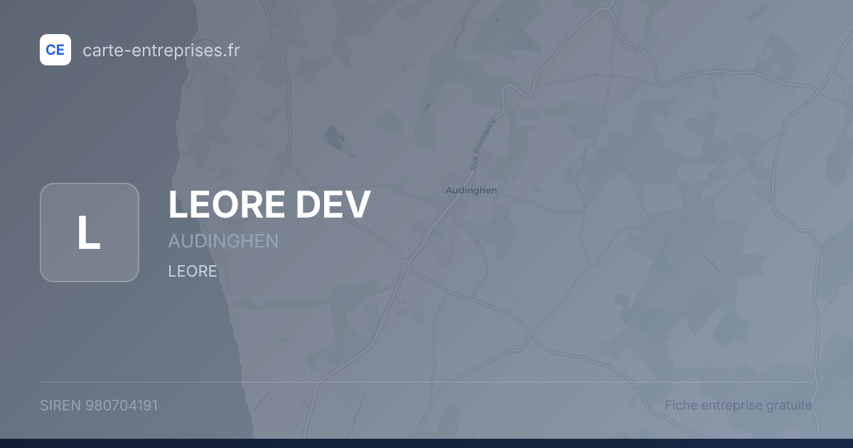 LEORE DEV — 980704191 — fiche entreprise
