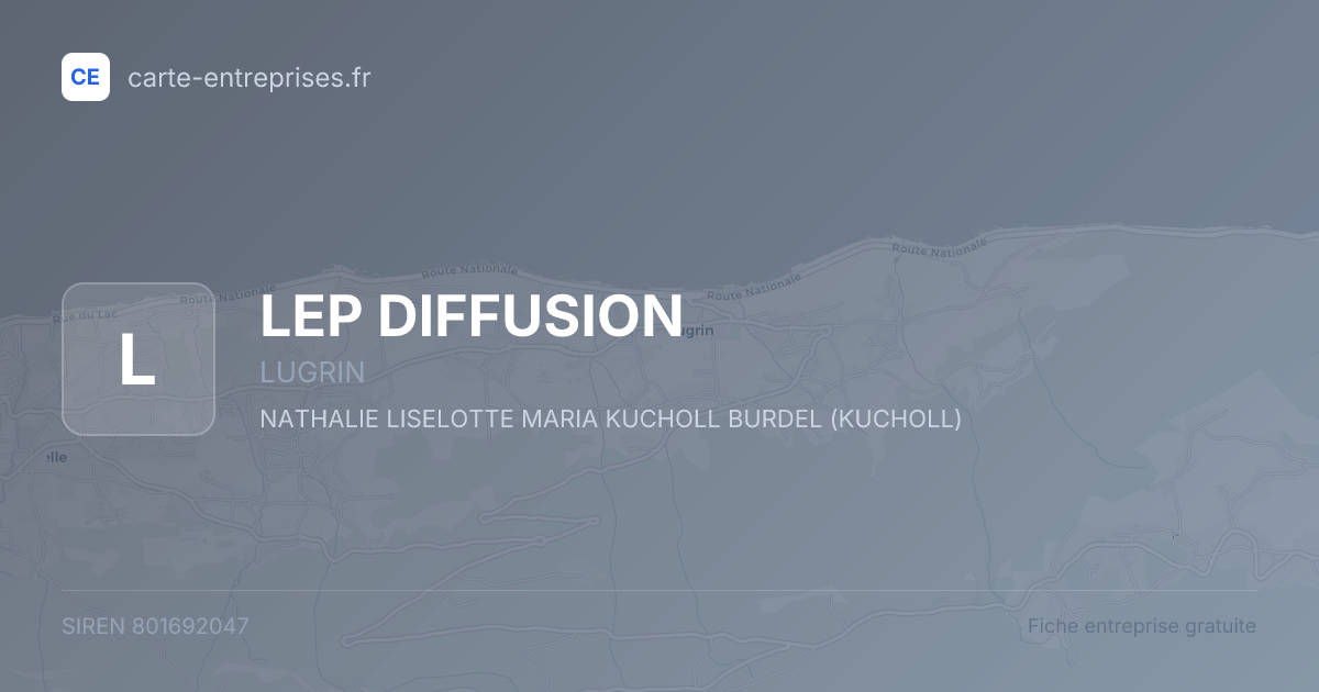LEP DIFFUSION — 801692047 — fiche entreprise