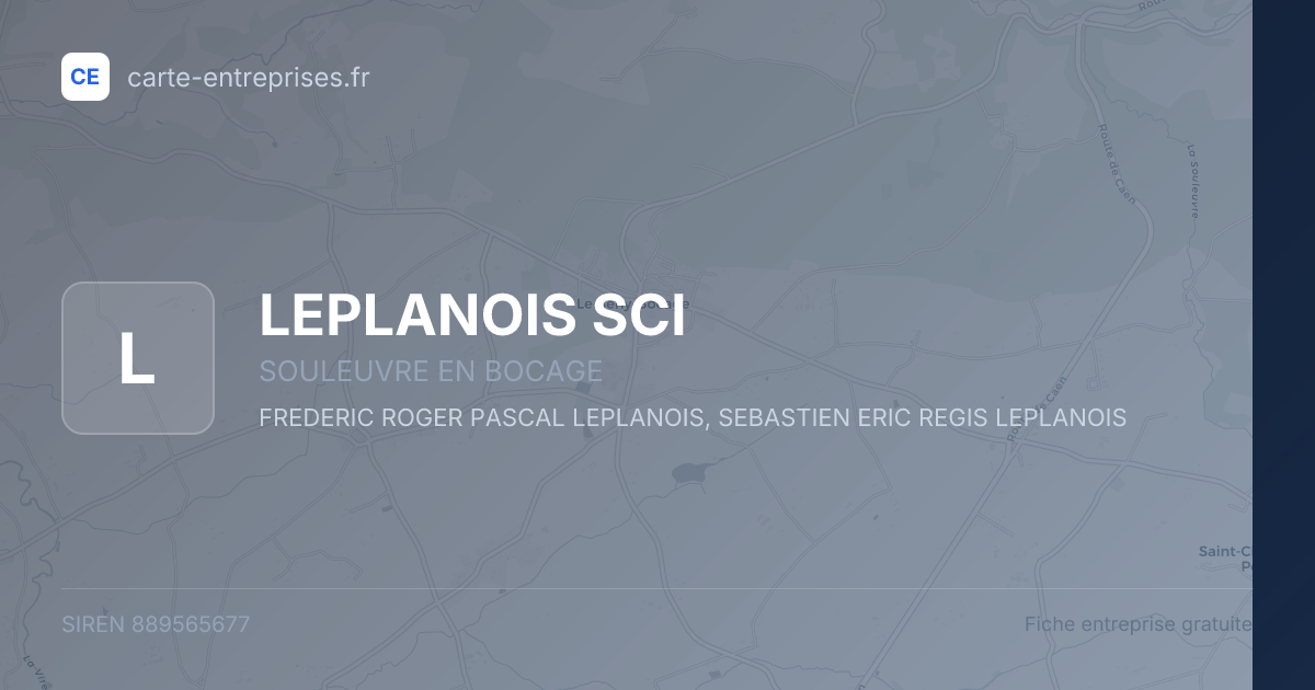 LEPLANOIS SCI — 889565677 — fiche entreprise