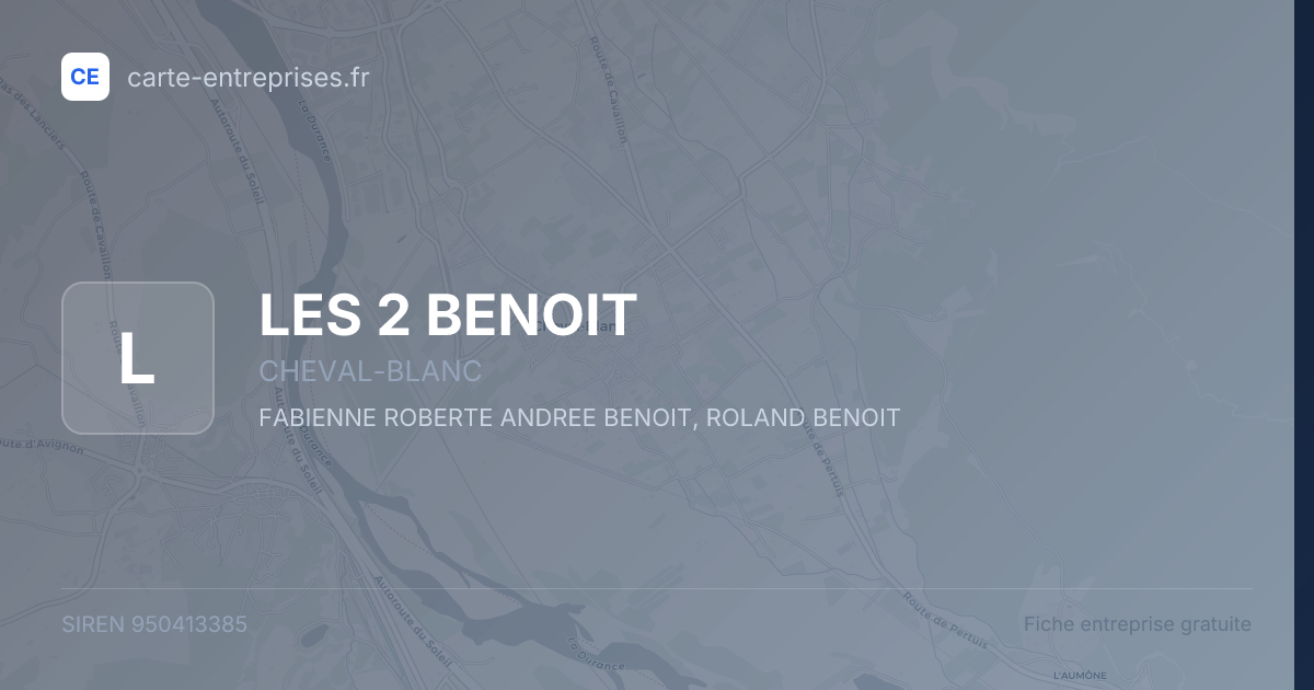 LES 2 BENOIT — 950413385 — fiche entreprise