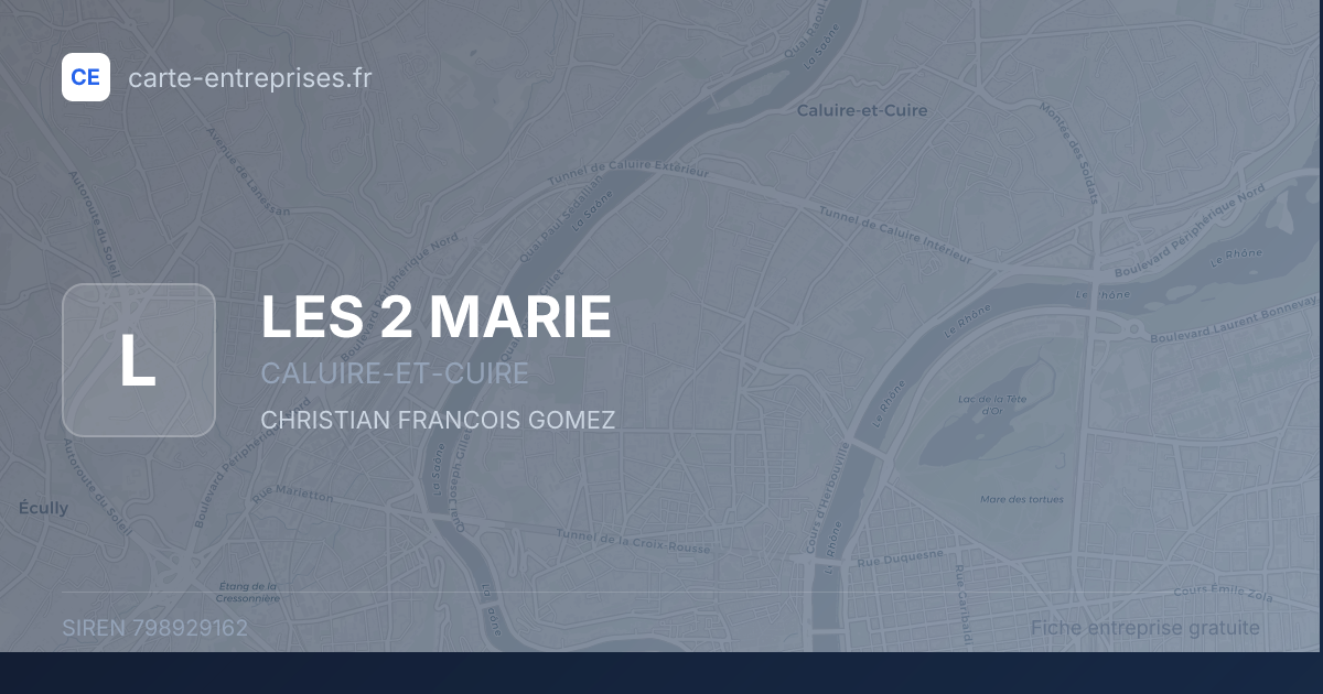 LES 2 MARIE — 798929162 — fiche entreprise