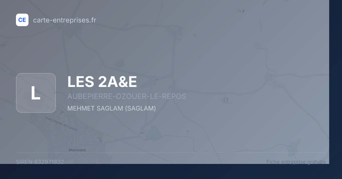 LES 2A&E — 832971832 — fiche entreprise