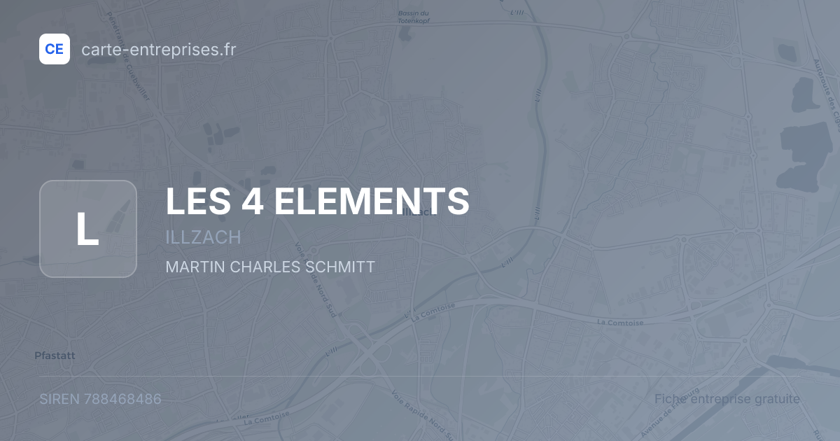 LES 4 ELEMENTS — 788468486 — fiche entreprise