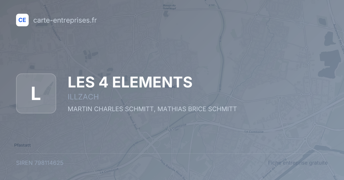 LES 4 ELEMENTS — 798114625 — fiche entreprise