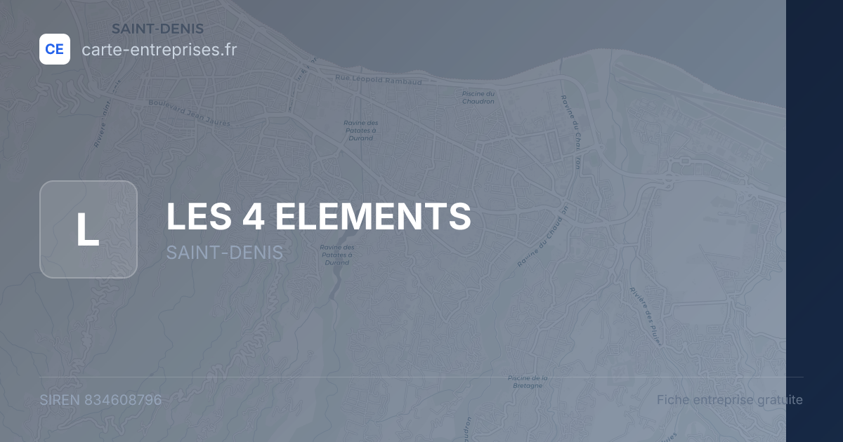 LES 4 ELEMENTS — 834608796 — fiche entreprise