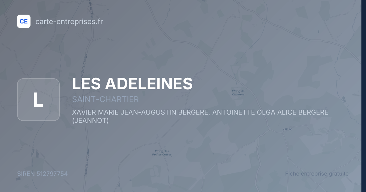 LES ADELEINES — 512797754 — fiche entreprise