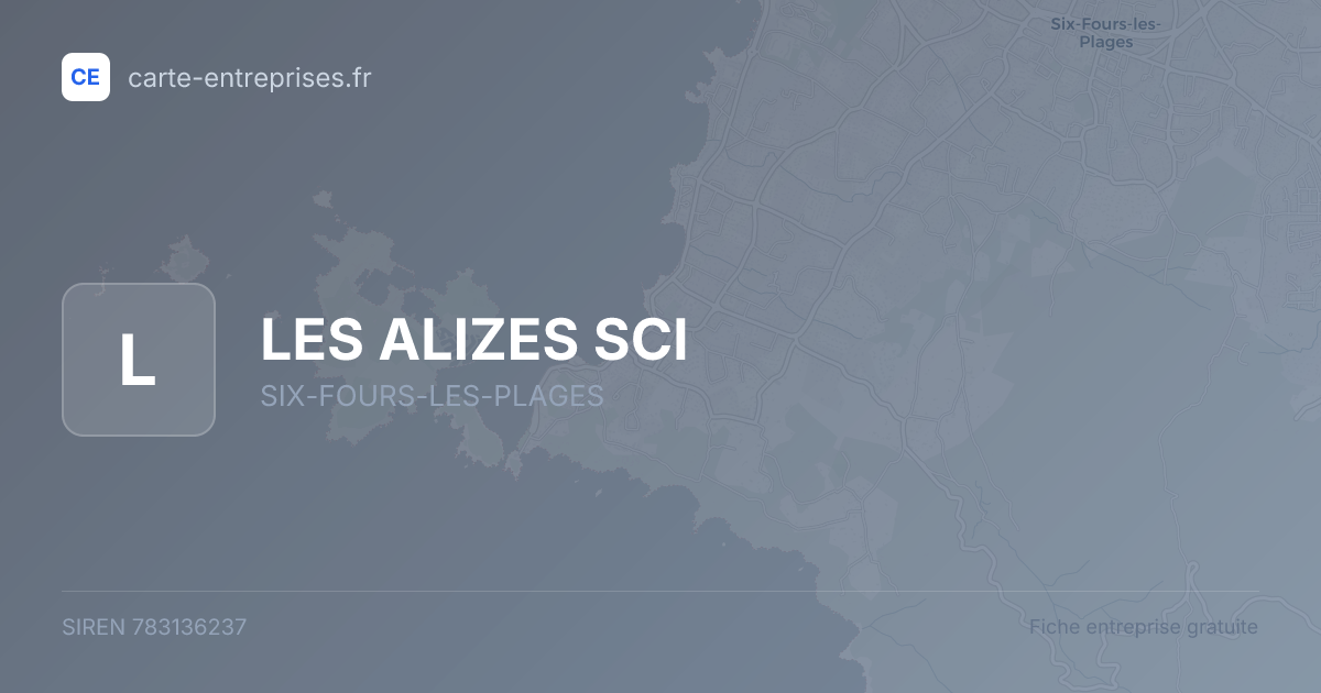 LES ALIZES SCI — 783136237 — fiche entreprise