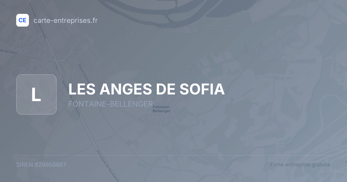 LES ANGES DE SOFIA — 829958867 — fiche entreprise