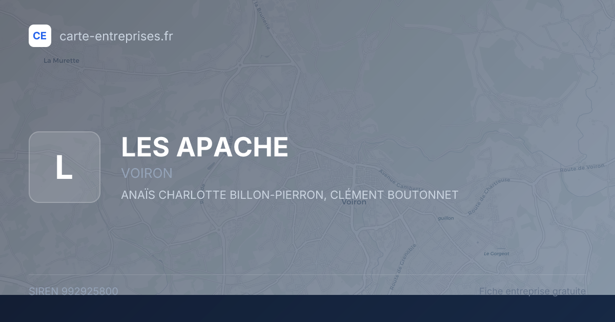 LES APACHE — 992925800 — fiche entreprise