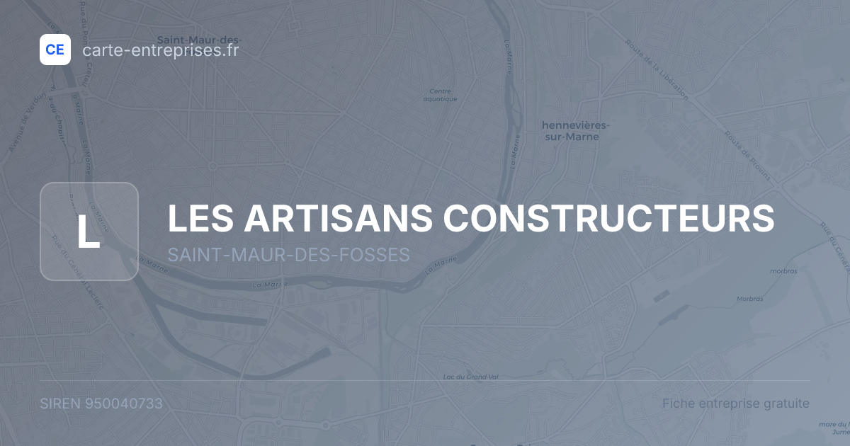 LES ARTISANS CONSTRUCTEURS — 950040733 — fiche entreprise