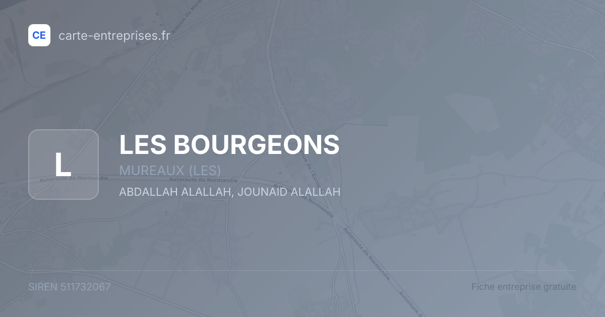 LES BOURGEONS — 511732067 — fiche entreprise