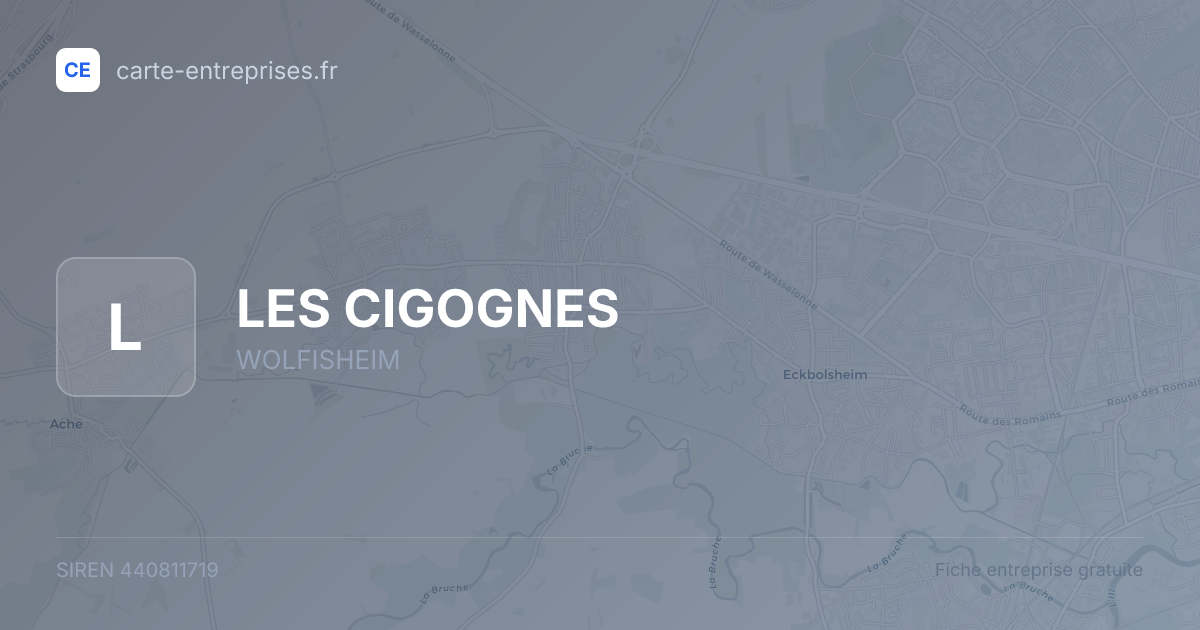 LES CIGOGNES — 440811719 — fiche entreprise