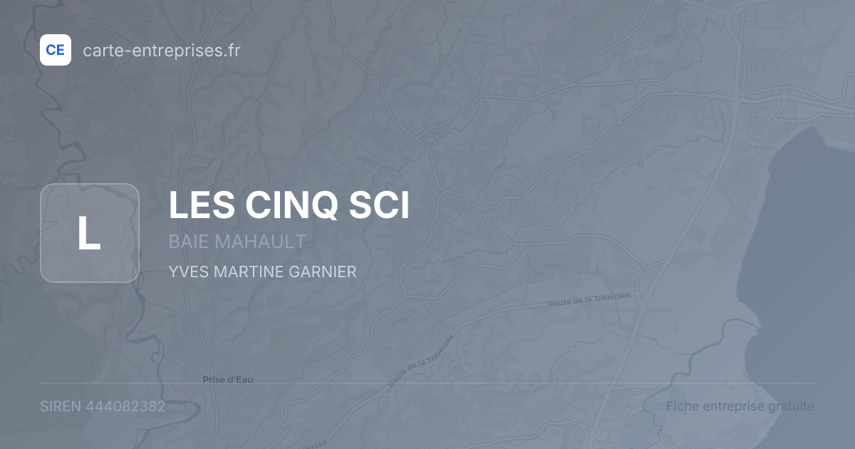 LES CINQ  SCI — 444082382 — fiche entreprise