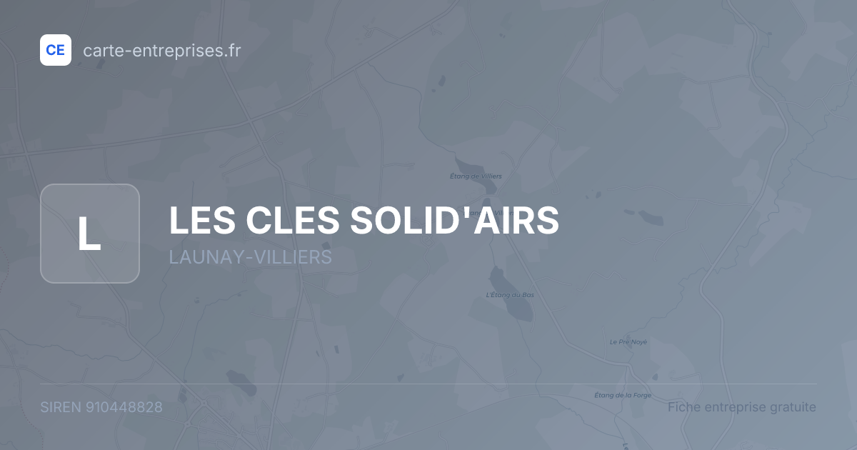 LES CLES SOLID'AIRS — 910448828 — fiche entreprise
