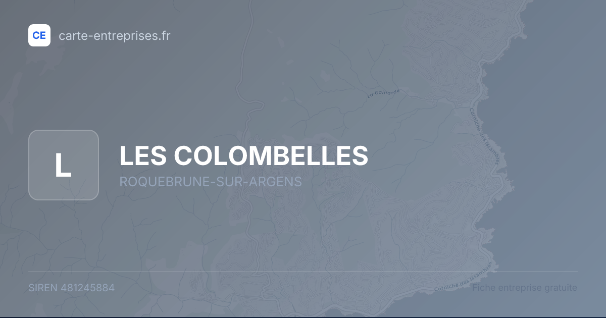 LES COLOMBELLES — 481245884 — fiche entreprise