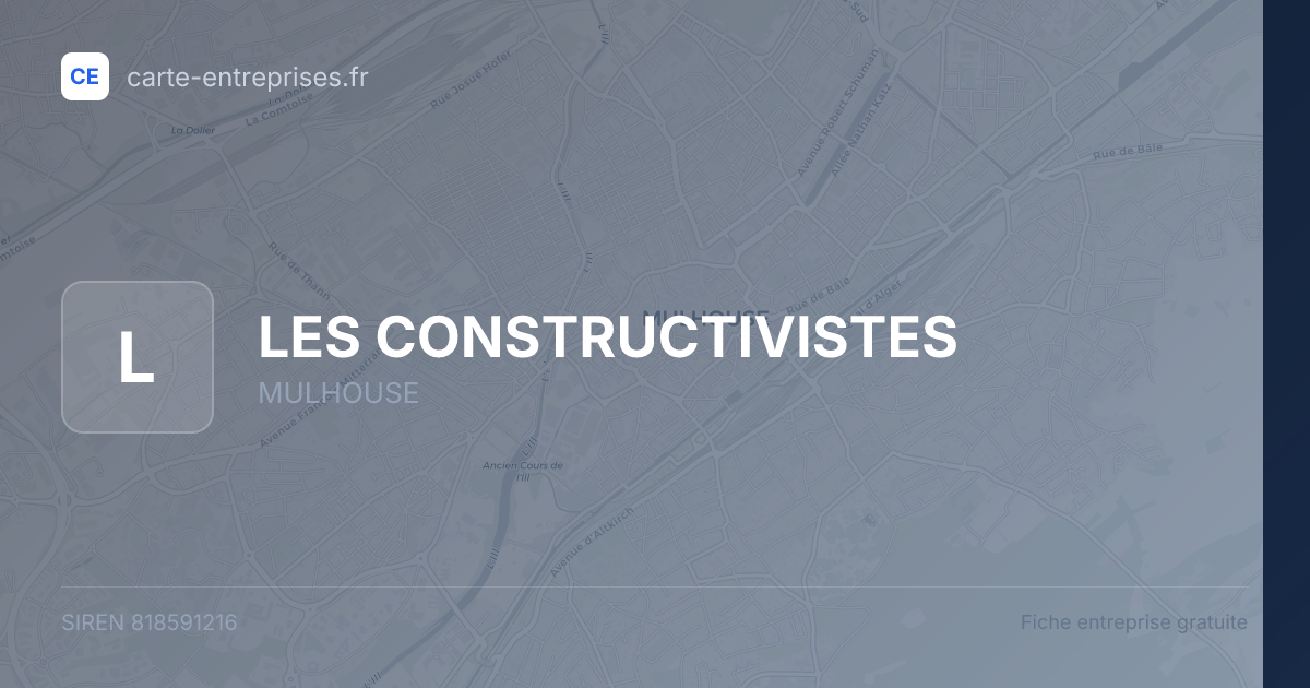 LES CONSTRUCTIVISTES — 818591216 — fiche entreprise